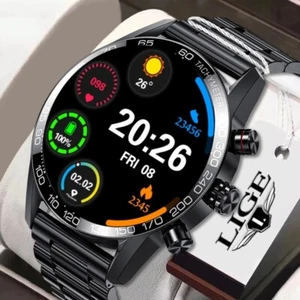 Military Smart Watch Men Answer/Make Call Heart Rate Fitness Tracker Waterproof - Picture 1 of 15