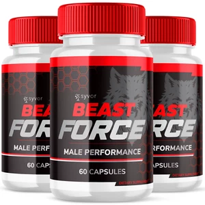 Beast Force Male Support Vitamin Max Strength Supplement for Men 180 Capsules - Picture 1 of 9