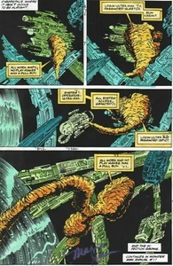 MARVEL 1992 DAREDEVIL ANUAL #8 PRODUCCIÓN DE COLOR ARTE MARIE JAVINS FIRMADO PG 43 - Imagen 1 de 2