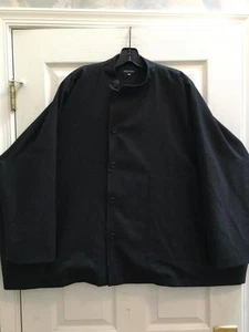 Neu Eskandar Größe 1 1x 2x anthrazit Wolle Kaschmir Mandarinkragen Jacke - Bild 1 von 6