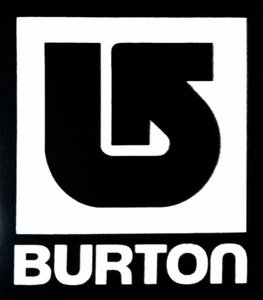 BURTON - Pegatina Snowboard - 14,5 por 12,5 cm Negra Pegatina Snowboard ANTIGUO STOCK - Imagen 1 de 1