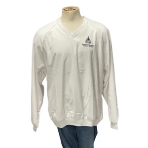 Presumento De Colección Nuevo Con Etiquetas Blanco Pullover Cuello en V Tenis Sanibel Harbor Resort Camisa de Viento XL - Imagen 1 de 6