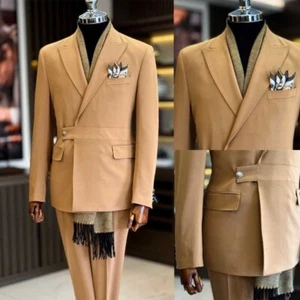 Spring Summer Formal Men's Suits Slim Fit for Wedding Business Evening Jackets - Picture 1 of 12