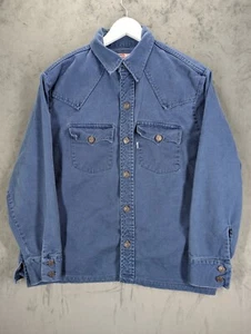 Vintage Levi's Denim Shirt Shacket Women’s Size XL Heavy Cotton 1970's Label USA - Picture 1 of 9