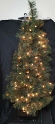 50" Pre-Lit Christmas Tree with Lighted Weighted Base - Used - Image 1 of 4