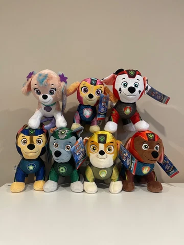 PAW PATROL Aqua Pups 8 inch Plush CORAL CHASE SKYE ZUMA ROCKY Choose Your Plush Cover