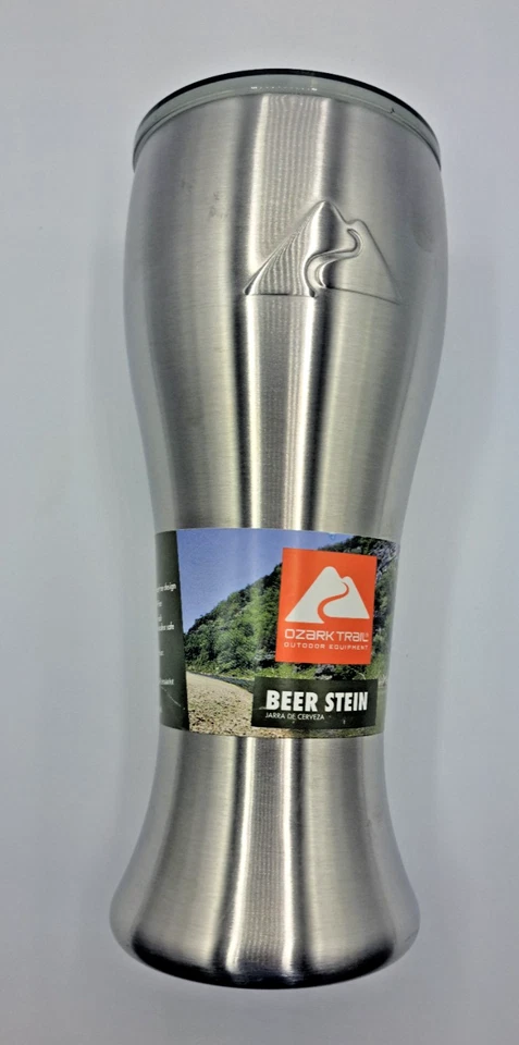 Ozark Trail 20 Ounce Double Wall Vacuum Stainless Steel Beer Stein