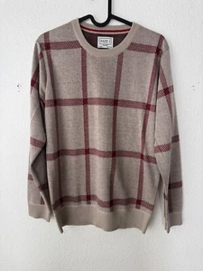 FAZE 1 boys Brown Plaid Sweater size XL(18) NWT - Picture 1 of 7