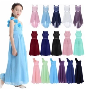 Kinder Mädchen Spitzenkleid Partykleid Prinzessin Kleid Hochzeit Abendkleid  - Bild 1 von 154