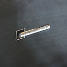 1Pc Chrome Black Small Supercharged Metal Emblem Badge Sticker Decal Motors Auto