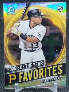 2021 Bowman Chrome Ke'Bryan Hayes - Rookie Of The Year Favorites Pirates RC - Picture 1 of 1