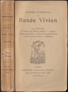 Poésies Complètes de Renée VIVIEN Khitarèdes Sillages Haillons Éd. Lemerre 1934 - Picture 1 of 12