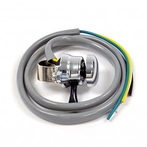 LUCAS MOTORBIKE HORN DIP SWITCH CLAMP ON with GREY WIRE COVER - LU31563 - Image 1 of 4