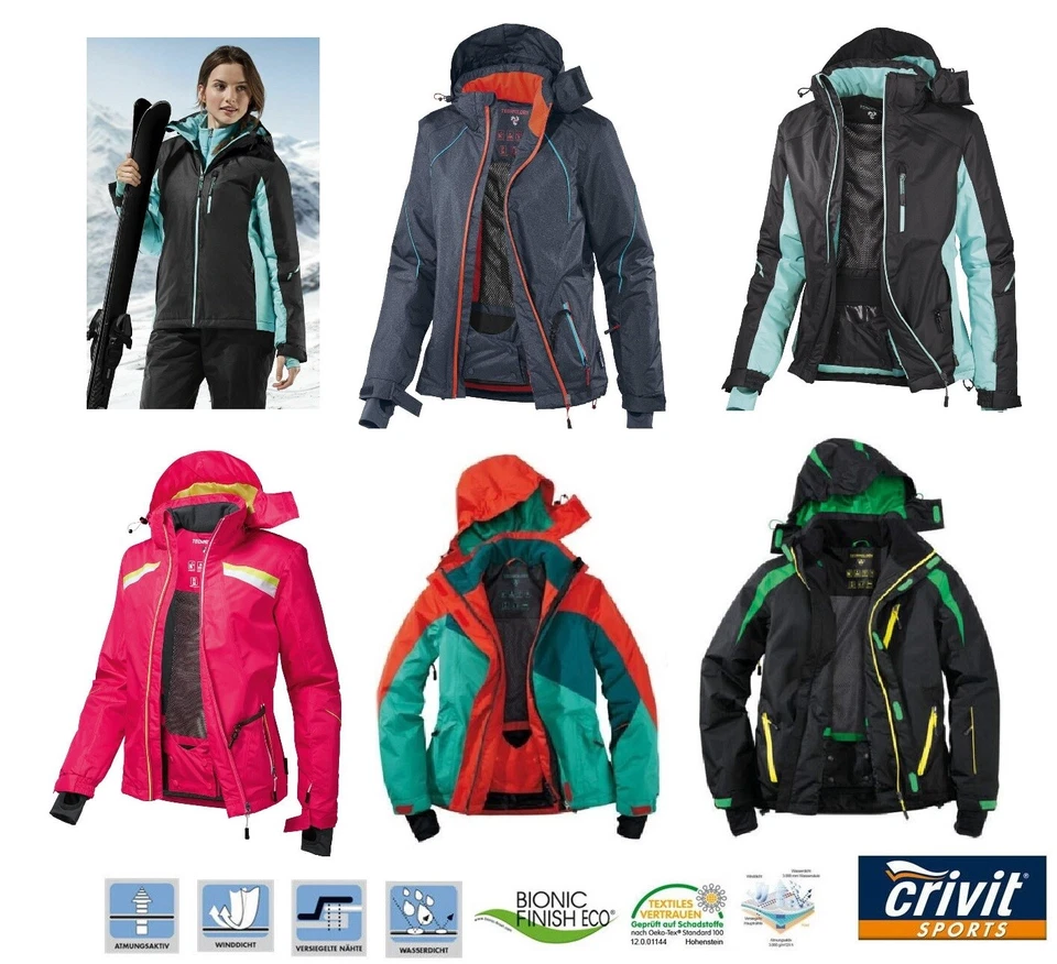 CRIVIT® Damen Herren Ski Jacke, Winterjacke Wind und wasserdicht - Bild 1 von 1