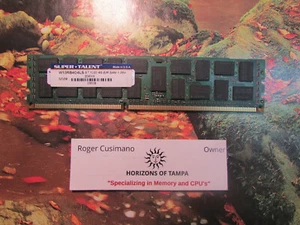 Super Talent 4GB W13RB4G4LS 4G/256X4 ECC REG Server RAM - Picture 1 of 1