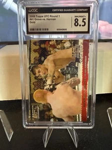 Kendall Grove Ed Herman 2009 Topps UFC #41 Gold 432 Made RC CGC 8.5 NM+ - Picture 1 of 4