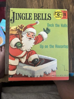 RARE VINTAGE 1950's GOLDEN RECORD 78 RPM CHILDREN CLASSIC - JINGLE BELLS  Foto 1 de 4