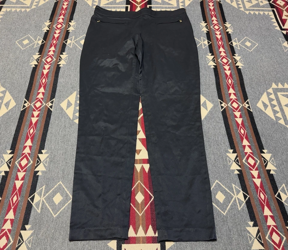 Pantalones Dolce & Gabbana 44IT/8 para mujer negros mezcla de algodón cremallera T33 Foto 1 de 4