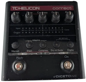 TC Helicon VoiceTone Correct pitch correction compressor de esser pedal XLR - Picture 1 of 5