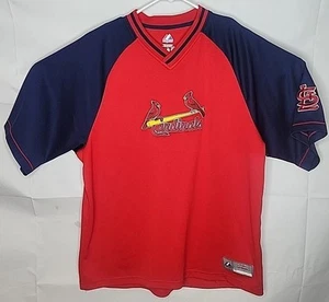 Majestic MLB St. Louis Cardinals Baseball Embroidered Shirt Jersey Mens Large - Picture 1 of 2