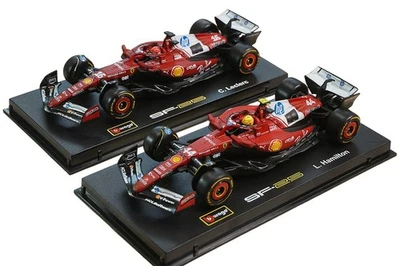 Modellini Ferrari SF-25 F1 2025  L.Hamilton +  C. Leclerc Scala 1/43 Burago - Immagine 1 di 4