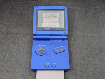 B988 Nintendo Gameboy Advance SP console Azurite Blue Japan GBA x - Image 1 of 4