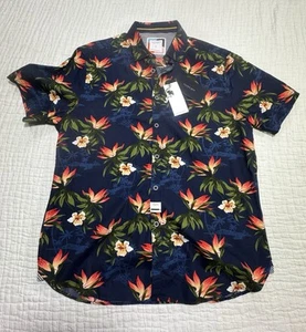 Neu mit Etikett Cactus Man Ricky Singh Herrenhemd schwarz XL Hawaii Kurzarm Knopfleiste - Bild 1 von 9