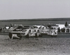Vintage 8 x 10 Daytona 1970 Ford GT40 & Matra-Simca MS650 Autorennen Foto - Bild 1 von 1