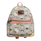Loungefly Hello Kitty Sanrio Portraits Pastel Backpack Rare Og Heart Logo