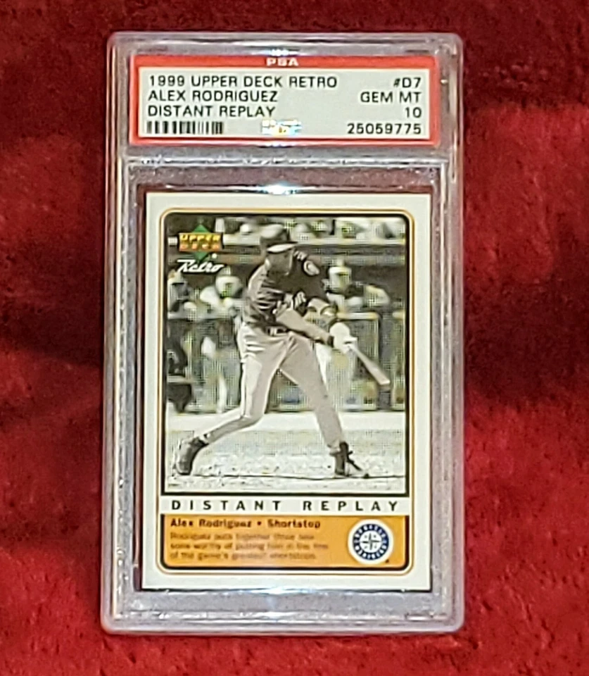 ALEX RODRIGUEZ 1999 UPPER DECK RETRO D7 DISTANT REPLAY PSA 10 🔥 GEM MT POP 6 - Image 1 of 2