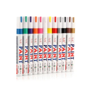 12PC Waterproof Permanent Paint Marker Pen Car Tyre Tire Tread Rubber A - Picture 1 of 12