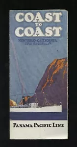 Prospekt "Coast to Coast" mit Innenfotos - Panama Pacific Line - Bild 1 von 3