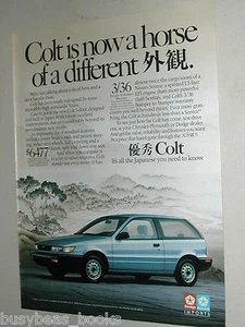 Dodge Ad 1989, Dodge Colt, kanji japonés - Imagen 1 de 3