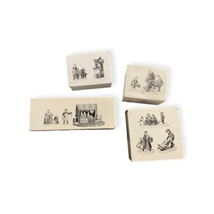Abt. 56 Heritage Village Markttag, Spielzeugwagen, Wolle, Konserven, Geflügel (x4) - Bild 1 von 6