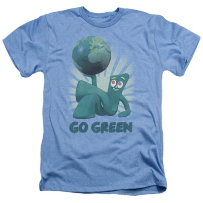 Camiseta GUMBY GO GREEN Licenciada Adulto Hombre Brezo Gráfico SM-3XL Foto 1 de 2