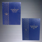 99 Washington Quarters 1932-1964+1965- Whitman Albums 90% Silver Coin Collection