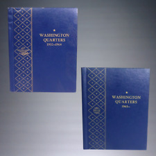 99 Washington Quarters 1932-1964+1965- Whitman Albums 90% Silver Coin Collection