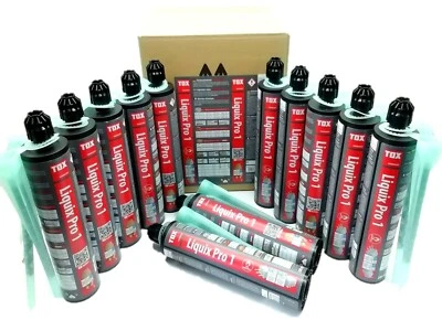 TOX-DÜBEL-TECHNIK GMBH 12x TOX Verbundmörtel Liquix Pro 1 Injektionsmörtel 280 ml ,Vorteilspackung
