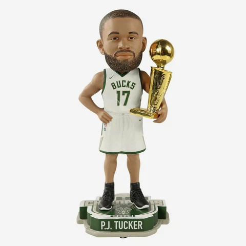 P.J. Tucker Milwaukee Bucks 2021 NBA Champions Bobblehead Cover
