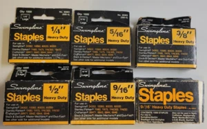 SWINGLINE Electric Stapler HEAVY DUTY STAPLE LOT- 1/4, 5/16, 3/8, 1/2, 9/16 Read - Picture 1 of 11