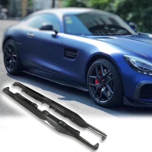 Carbon Fiber Side Skirt Extension BodyKits For MB AMG GT Ren Style E - Picture 1 of 12
