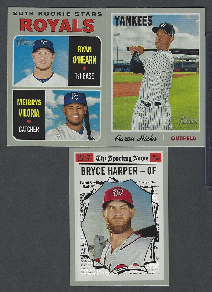2019 Topps Heritage Base COMPLETE YOUR SET You Pick 201-400 SECOND HALF - Image 1 of 1
