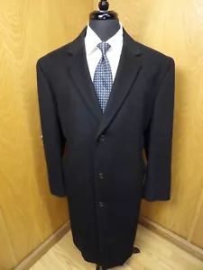 Jean Paul Germain Overcoat Top Coat Winter Coat 44r Classic Black C#10 - Picture 1 of 5