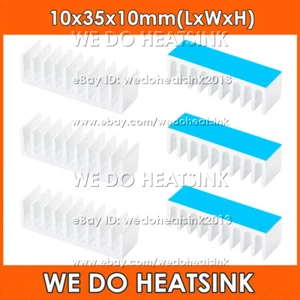 10x35x10mm Silver Heatsink Radiator Cooler With Thermal Pad for DIP40 IC CPU GPU - Picture 1 of 4