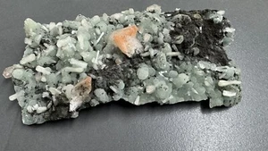 Gyrolit + pseudom. Quarz + Desmin + Heulandit, Indien, 469 g g, 17 x 7 x 3 cm - Bild 1 von 4