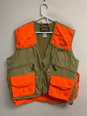 Chaleco de Colección Remington Para Hombre SE ADAPTA A XL-2XL Exterior Caza Rancho Marrón/Naranja Años 90 Foto 1 de 4