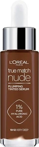 L'OREAL TRUE MATCH NUDE PLUMPING TINTED SERUM HYALURONIC ACID - VERY DEEP 10-12 - Picture 1 of 1