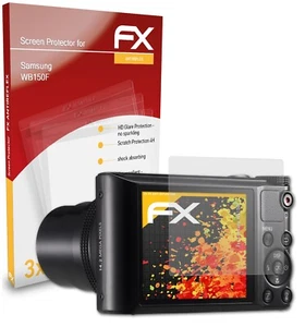 atFoliX 3x Screen Protection Film for Samsung WB150F matt&shockproof - Picture 1 of 8