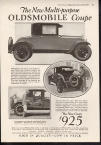 Coche maletero multiusos Oldsmobile cupé impresión publicidad vintage 1926 anuncio - Imagen 1 de 1
