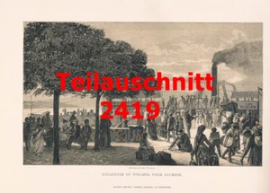 d101 2419 Thiele Luzern Dampfer Original Schweiz Kunstblatt 1881 !!! - Bild 1 von 1